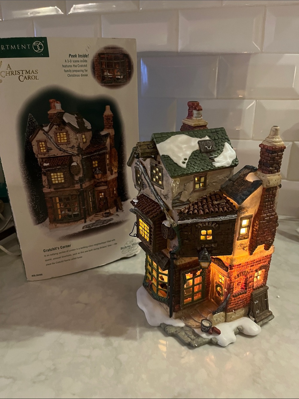Department 56 dickens village a Christmas carol cratchits corner